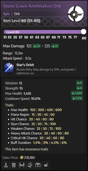 Stone Grave Annihilation Orb — Orbe
