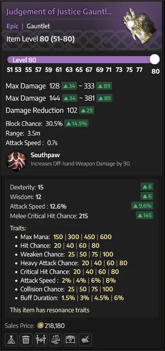 Judgement of Justice Gauntlets — Manoplas