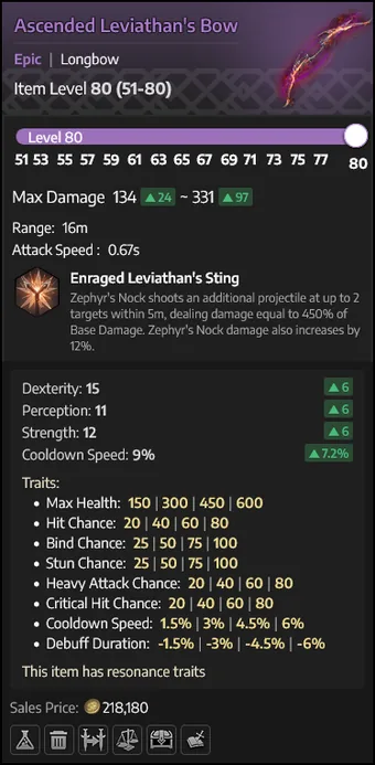 Ascended Leviathan's Bow — Arco
