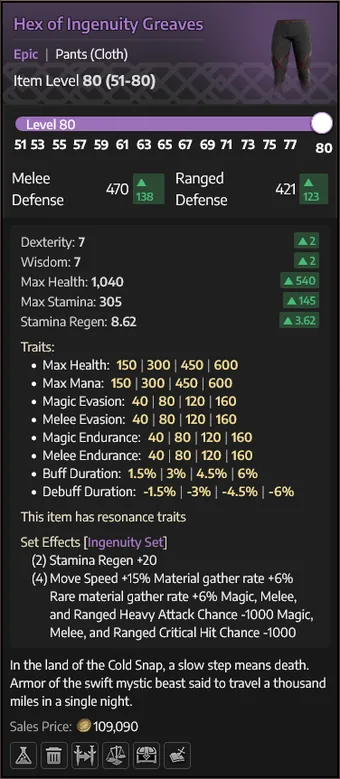 Hex of Ingenuity Greaves — Calças