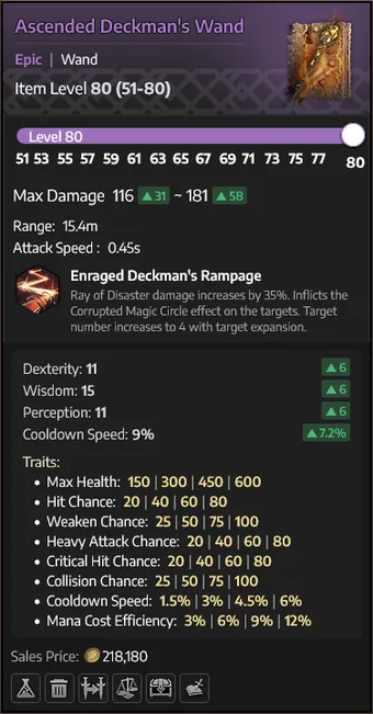 Ascended Deckman's Wand — Varinha